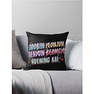 txt name Throw Pillow