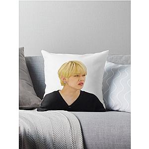 txt yeonjun disgusted face Throw Pillow