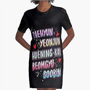 txt name Graphic T-Shirt Dress