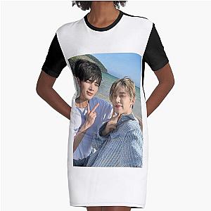 TXT Taehyun & Yeonjun Graphic T-Shirt Dress