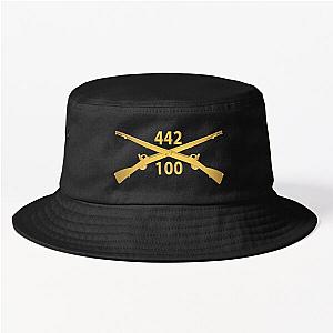 Army - 100th Infantry Battalion, 442nd Infantry Regiment - wo Txt w Br X 300 Bucket Hat