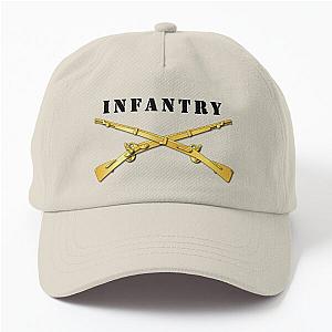 Army - Infantry Br - Crossed Rifles w Txt Dad Hat