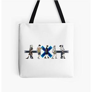 TXT 0X1=LOVESONG MV Walking minimalist with logo All Over Print Tote Bag