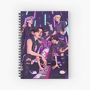 TXT Rock band fanart Spiral Notebook